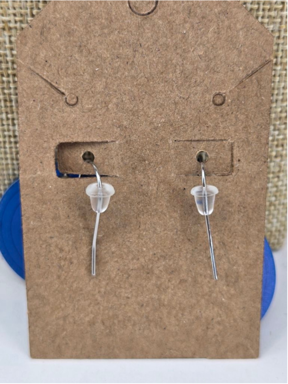 Blue Taylor Swift 1989 Vinyl Record Acrylic Drop Earrings Fishhooks Collectible - Picture 2 of 6